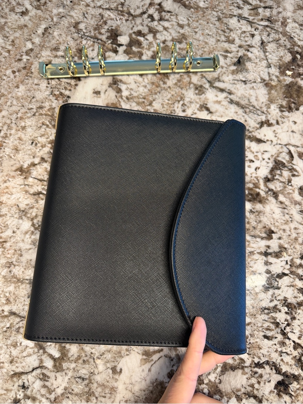 STIL A5 Binder | Black Saffiano